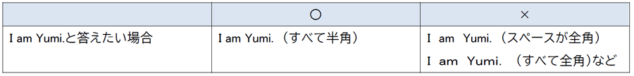 回答するときの注意2