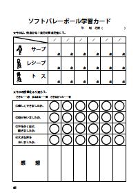 楽しい体育の授業 2003年1月号 効果抜群 ファックスできる体育学習カード ボール運動 高学年 みんなにっこり ソフトバレー学習カード