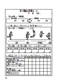 楽しい体育の授業 07年10月号 効果抜群 ファックスできる体育学習カード 走り幅跳び 高学年 記録 コツ 伸び 評価 の４点セット