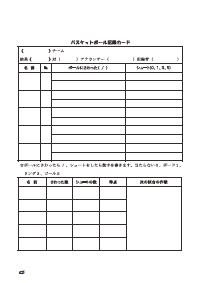 楽しい体育の授業 2011年1月号 効果抜群 ファックスできる体育学習カード バスケットボール バスケットボールでクラス全員の活躍を保証する学習カード