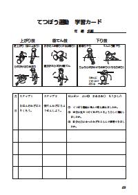 楽しい体育の授業 15年10月号 効果抜群 コピーしてすぐに使える体育学習カード 鉄棒運動 中学年 自分に合っためあてを立てる