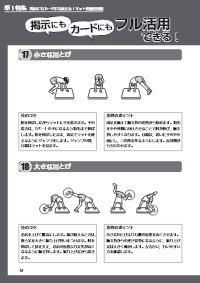 楽しい体育の授業 21年7月号 掲示にもカードにもフル活用できる 総覧イラスト解説 マット運動の技全40 小さな川とび 大きな川とび 大きな川わたり 大の字回り 背支持からの起き上がり 前転 大きな前転 開脚前転